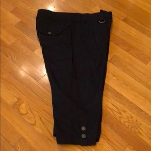 Capri black summer pants